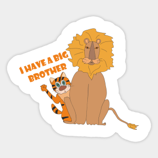 Cat and lion Sticker